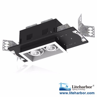 Best sell Recessed Multiple commercial LED Downlight 2 lights ul etl