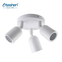 hot sale PC 3 heads surface mounted led lighting spotlight MR16 lamp GU10 spot light fixture