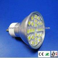 21 smd 5050 led gu10 GU 10 LED Spotlight 24smd Aluminum CE&Rohs led gu10 2700k